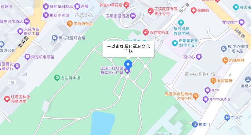 玉溪家博会交通路线地图